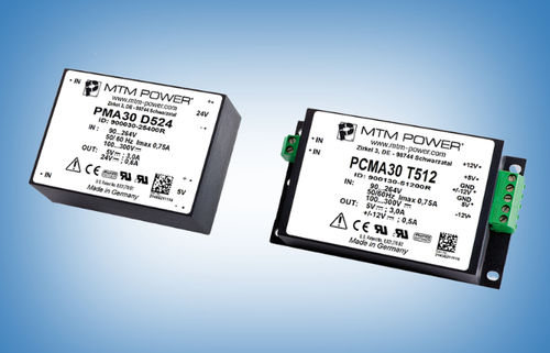 Alimentation électrique pour circuit imprimé - PMA30 S3,3 - MTM Power Messtechnik Mellenbach GmbH - AC/DC / à sortie simple / CE