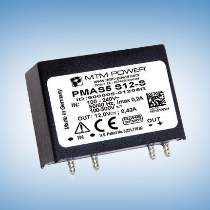 Alimentation électrique pour circuit imprimé - PMAS5 S3,3-S - MTM Power Messtechnik Mellenbach GmbH - AC/DC / à sortie simple / CE