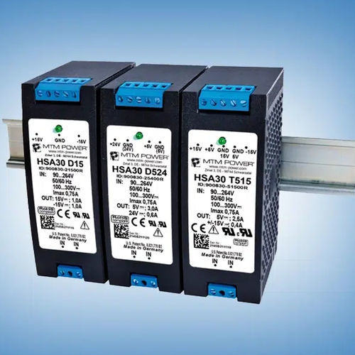 Alimentation électrique sur rail DIN - HSA30 D12 - MTM Power Messtechnik Mellenbach GmbH - AC/DC / CE / RoHS