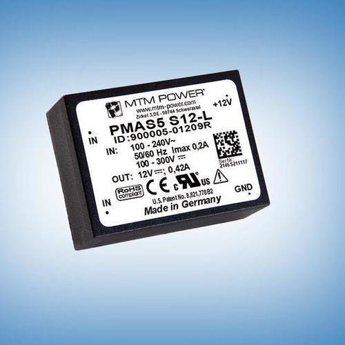 Alimentation électrique pour circuit imprimé - PMAS5 S15-L - MTM Power Messtechnik Mellenbach GmbH - AC/DC / à sortie simple / CE