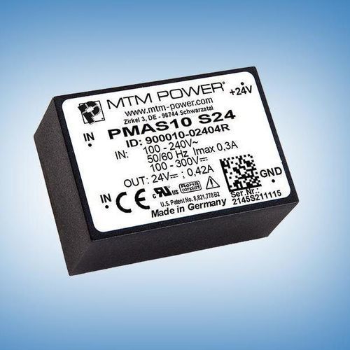 Alimentation électrique pour circuit imprimé - PMAS10 S24 - MTM Power Messtechnik Mellenbach GmbH - AC/DC / à sortie simple / CE
