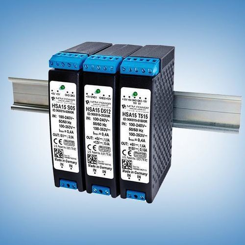 Alimentation électrique sur rail DIN - HSA15 D15 - MTM Power Messtechnik Mellenbach GmbH - AC/DC / à deux sorties / CE