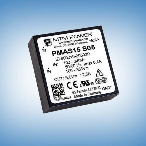 Alimentation électrique pour circuit imprimé - PMAS15 S15 - MTM Power Messtechnik Mellenbach GmbH - AC/DC / à sortie simple / CE