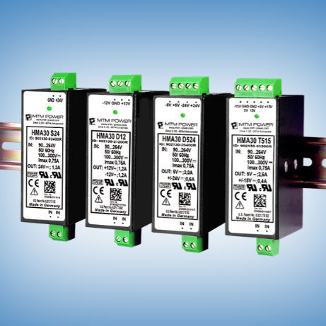 Alimentation électrique sur rail DIN - HMA30 S48 - MTM Power Messtechnik Mellenbach GmbH - AC/DC / à sortie simple / CE
