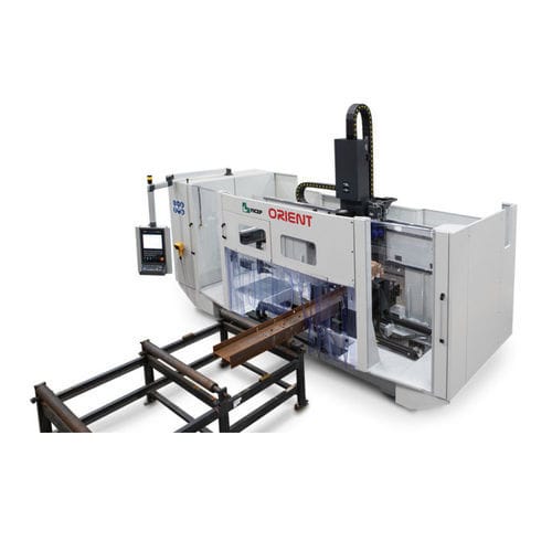 Ligne de perçage CNC - ORIENT  - FICEP - pour profilés de construction métallique / pour poutre / laser