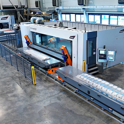 Centre d'usinage CNC 5 axes - CompactCell 100 series - bavius technologie gmbh - horizontal / pour aluminium / de découpe