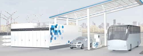 Station de ravitaillement d'hydrogène - sera GmbH - fixe / électrique