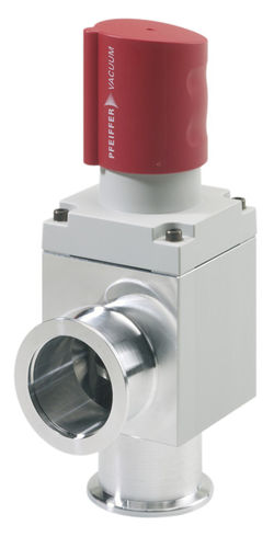 Vanne manuelle - AVC series - Pfeiffer Vacuum+Fab Solutions - pour gaz / en angle droit / en inox