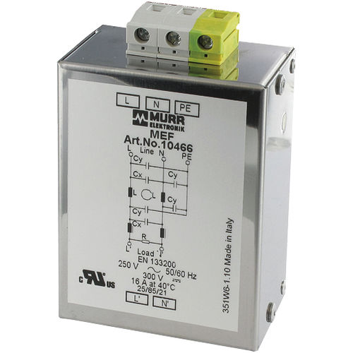 Filtre électronique passe-bas - MEF series - MURRELEKTRONIK - actif / monophasé / sur rail DIN