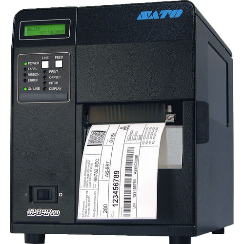 Imprimante d'étiquette à transfert thermique - M84Pro series - SATO America - de bureau / industrielle