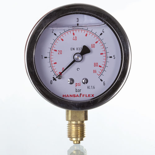 Manomètre différentiel - GMM 63 series - HANSA FLEX AG - à cadran / fileté / G 1/4