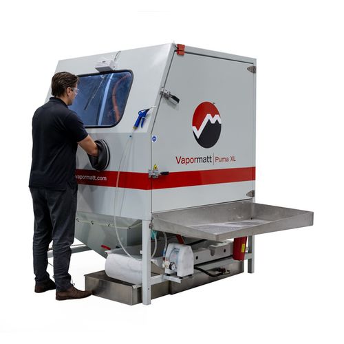 Cabine de sablage humide - Puma XL - Vapormatt - manuelle / robuste / avec table tournante