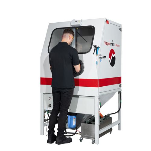 Cabine de sablage humide - Puma - Vapormatt - manuelle / robuste / en acier inoxydable