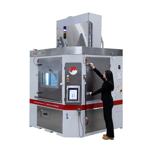Cabine de sablage de vapeur - Sabre - Vapormatt - robotisée / avec table tournante / robuste