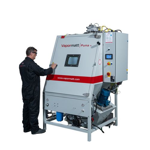 Cabine de sablage de vapeur - Puma + - Vapormatt - automatique / avec table tournante / compacte