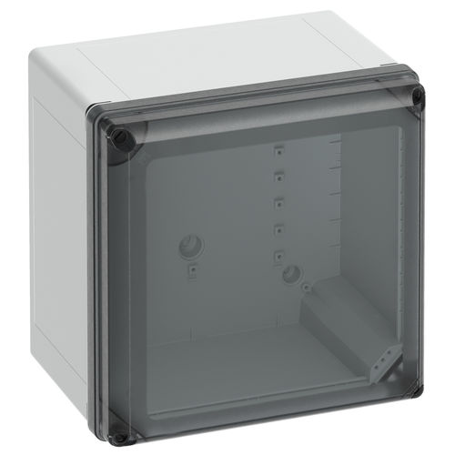 Boîtier mural - GEOS-L 3030-22-to - Spelsberg - carré / en polycarbonate / en verre