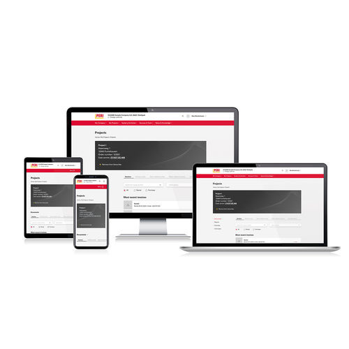Logiciel d'interface - myPERI - PERI - de chantier / centralisé
