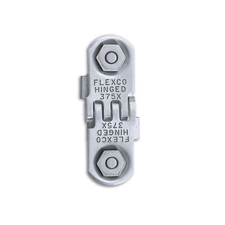 Jonction de bande transporteuse agrafe charnière à boulons - 375X series - FLEXCO - en inox / en cuivre / en silicone