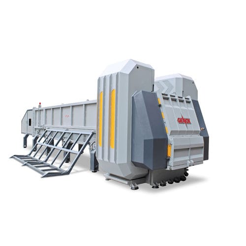 Déchiqueteur à 2 arbres - J1200 - Genox Recycling Tech (China) Co., Ltd. - pour tuyaux / à économie d'energie
