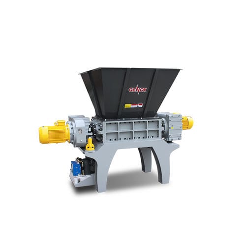 Déchiqueteur à deux arbres - M800T  - Genox Recycling Tech (China) Co., Ltd. - pour le bois / de pneus / pour déchets électroniques