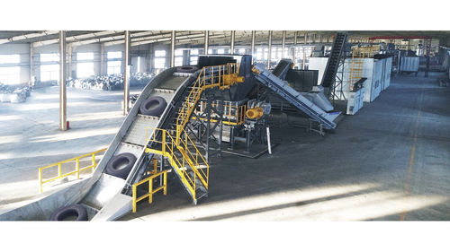 Ligne de recyclage de pneus - Genox Recycling Tech (China) Co., Ltd. - de haute capacité