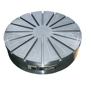 Plateau magnétique électropermanent - EPC series - Kanetec - circulaire / pour rectification / avec des rainures en T