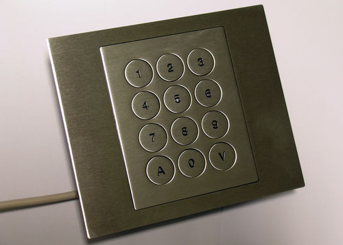 Clavier numérique 12 touches - NX565-09 - NICONIX - encastrable / en inox / USB