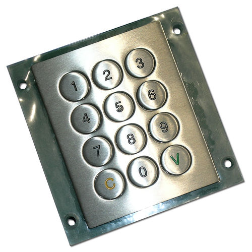 Clavier numérique 12 touches - NX565-17 - NICONIX - mural / en inox / USB