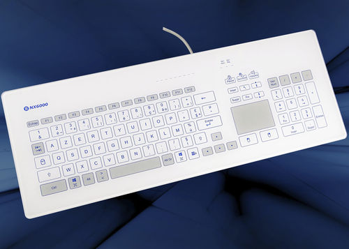 Clavier de bureau - KR23227 - NICONIX - capacitif / 103 touches / pour salle blanche