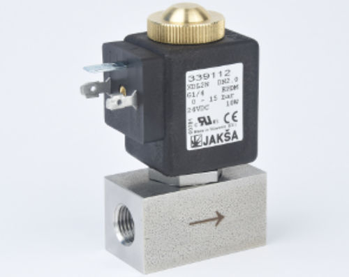 Électrovanne à commande assistée - XDL2N - JAKSA SOLENOID VALVES - 2 voies / pour eau / air