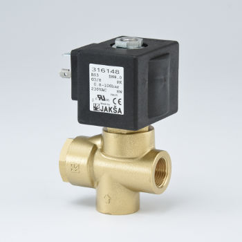 Électrovanne à commande assistée - BS3NO - JAKSA SOLENOID VALVES - 2 voies / NO / pour eau