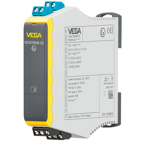 Isolateur galvanique - VEGATRENN 152 - VEGA TECHNIQUE - de signal / ATEX / 2 voies
