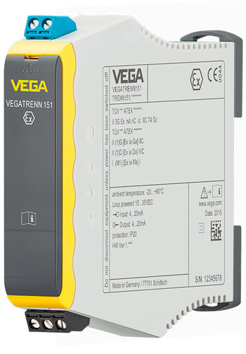 Isolateur galvanique - VEGATRENN 151 - VEGA TECHNIQUE - ATEX
