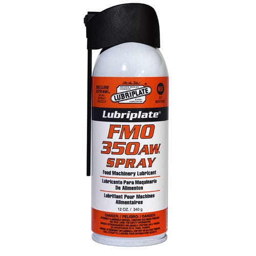Aérosol pour chaîne - FMO-350-AW - Lubriplate - pour contact alimentaire / à évaporation rapide / huile blanche