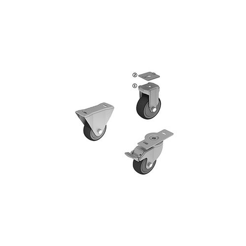 Roulette pivotante - 098 series - FATH GmbH - à platine / avec frein