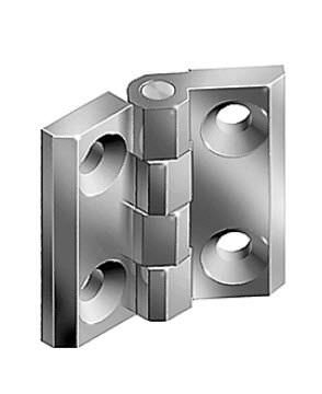 Charnière plate - FATH GmbH - en acier inoxydable / à visser / 180°