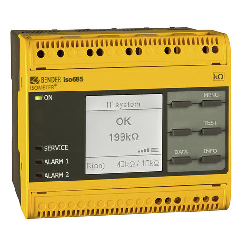 Contrôleur d'isolement pour système triphasé - ISOMETER® iso685-…-P series - BENDER - pour réseau AC / AC/DC / DC