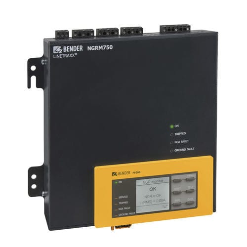Système de surveillance de résistance de mise à la terre - LINETRAXX® NGRM750 - BENDER - de transformateur / Modbus / Ethernet