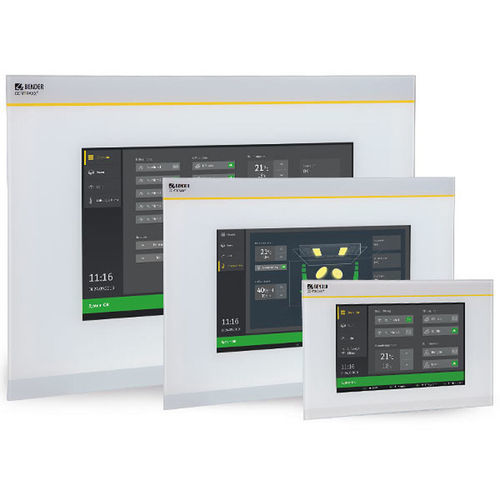 IHM tactile - COMTRAXX® CP9xx - BENDER - à écran tactile / à montage affleurant / IP54