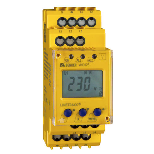 Relais de surveillance de sous-tension - LINETRA ® VMD42 series - BENDER - de surtension / de fréquence / d'ordre de phases