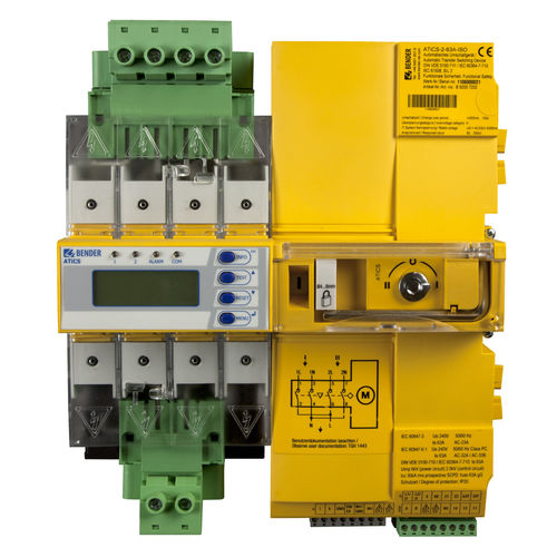 Commutateur-inverseur manuel - ATICS®-…-ISO - BENDER - pour rail-DIN / compact