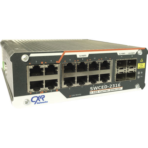 Commutateur Ethernet administrable - SWCED-2316 - CXR Networks - 16 ports / 10/100BaseT(X) / 4 ports à fibre optique