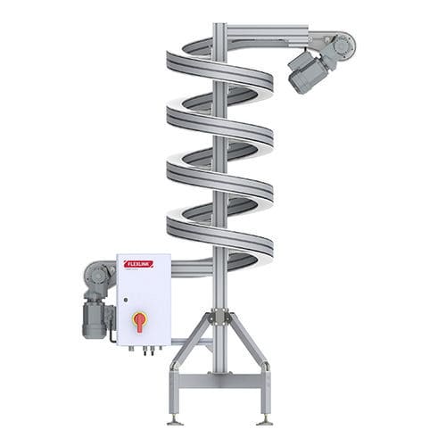 Convoyeur en spirale - X85 - FlexLink - à bande modulaire / horizontal / de transport