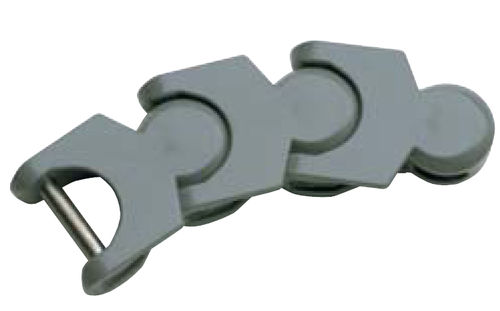 Chaîne de convoyage en POM - uni 1700 - uni-chains - à maillons monoblocs / flexible