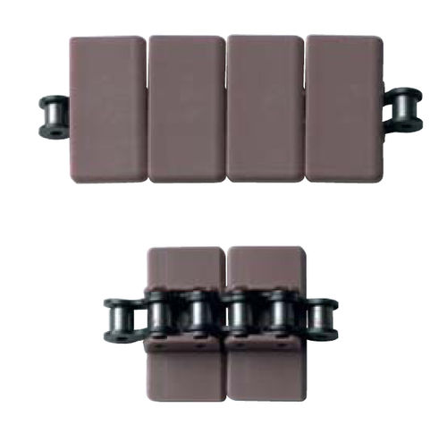 Chaîne de convoyage en acier inoxydable - uni 843SK/843SKR - uni-chains - à lattes / à support plastique enclipsable