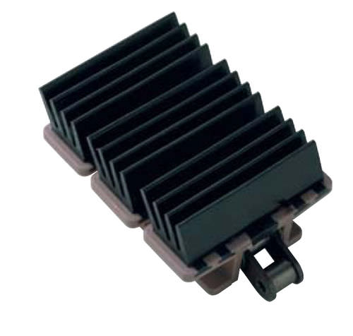 Chaîne de convoyage en acier inoxydable - uni Grip 1873-G3/G4/G4L - uni-chains - à pince / à support plastique enclipsable