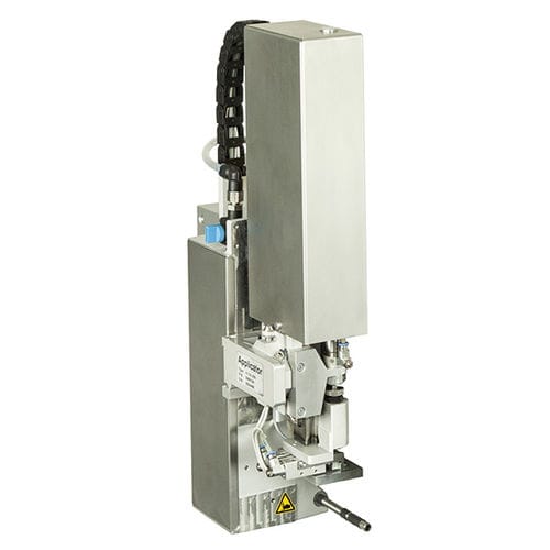 Applicateur d'étiquettes automatique - 411 series - cab Produkttechnik GmbH & Co KG - pour applications sur le dessus / pour applications sur le côté / pour étiquettes auto-adhésives