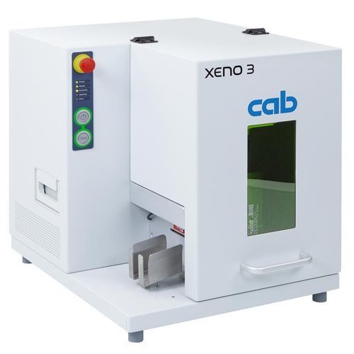 Système de marquage laser à fibre - XENO 3  - cab Produkttechnik GmbH & Co KG - laser à fibre pulsé / pour plaques / de métal