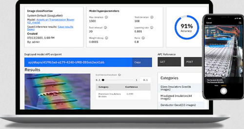 Application mobile d'inspection visuelle - Maximo Visual Inspection  - IBM - iOS / cloud