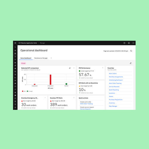 Suite logicielle de supervision - Maximo®  - IBM - de gestion d'actifs / d'inspection / GMAO
